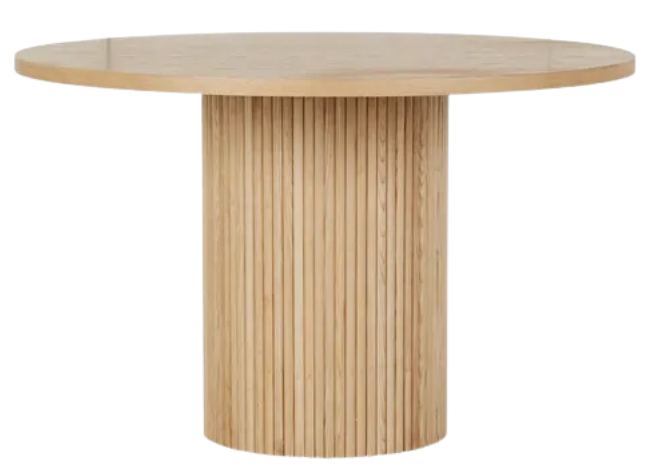Round 6-Person Dining Table — Natural Ash